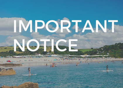 Important notice about the new facilties block at Heligan Caravan and Camping Park