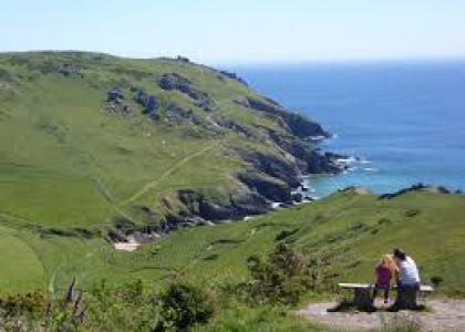 The famous South West Cliff path